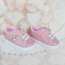 Baby Sneakers - 乾枯玫瑰色 - 查看 5
