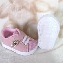 Baby Sneakers - 乾枯玫瑰色 - 查看 4