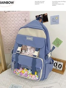 Women Fashion Backpacks - 藍色 - 查看 3