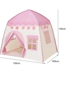 Barraca Tenda cabana casa Infantil Dobrável - Rosa chiclete - Visão 2