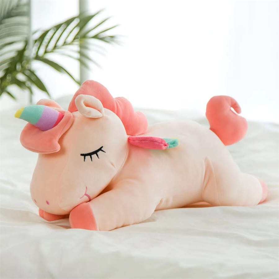 1pc 38cm/15in Cute And Comfortable Cartoon Plush Toy In Green Color - Pink - View 1