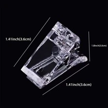 5入組水晶美甲模具夾具水晶凝膠夾具配搭延伸凝膠成型夾 - 白色 - 查看 2