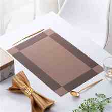 Rectangle PVC Dining Table Pad - Apricot - View 1