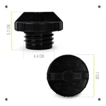 Universal Screw-On Keyless Gas Cap - Black - View 6