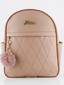 Women Fashion Backpacks - Beige - View 1