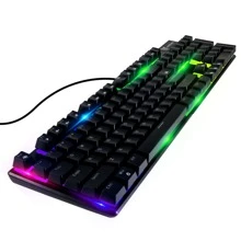 Onikuma G27 Mechanical Gamer Keyboard With RGB Light In English PC - màu đen - Xem 1