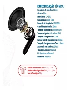 Wireless Earbuds - 黑色 - 查看 7