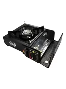 Fogareiro Flex Fogão Portátil Maleta Camping Viagem Cozinha Gás e Refil - Preto - Visão 6