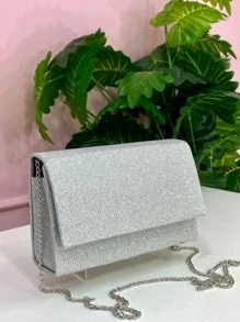 Women Evening Bags - Silver - View 2