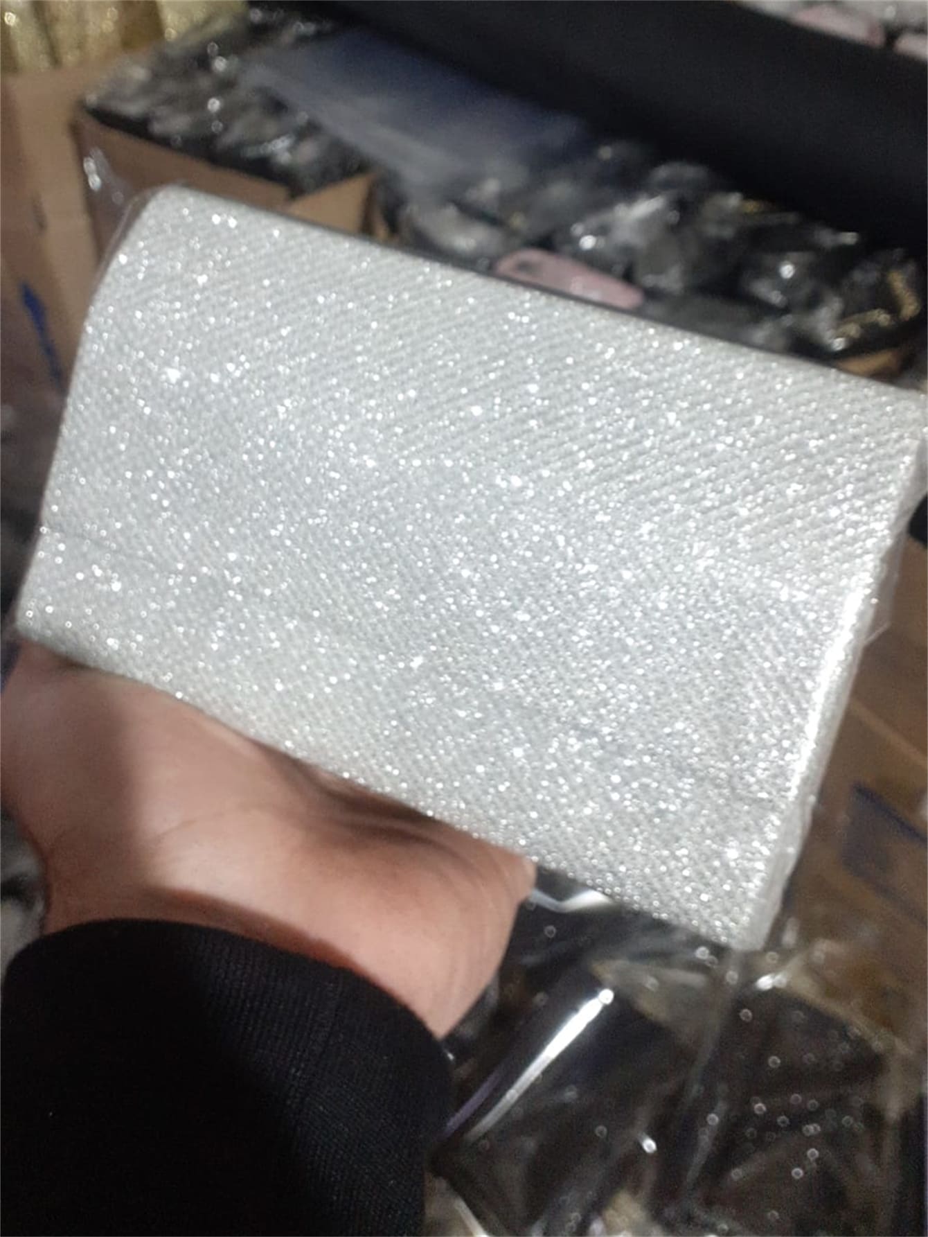 Women Evening Bags - Silver - View 1