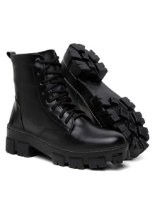 Women Fashion Boots - 黑色 - 查看 2