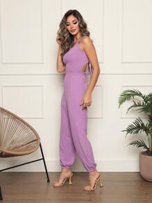 Women Jumpsuits - Màu tím hoa cà - Xem 3