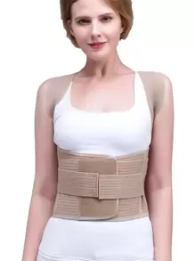 Back Pain Relief! Posture Corrector | Magnetic Adjustable Back Support, Beige | - Beige - View 3