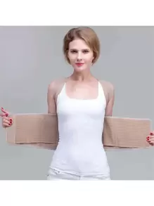 Back Pain Relief! Posture Corrector | Magnetic Adjustable Back Support, Beige | - Beige - View 4