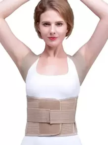 Back Pain Relief! Posture Corrector | Magnetic Adjustable Back Support, Beige | - Beige - View 6