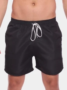 Men Shorts - 黑色 - 查看 2