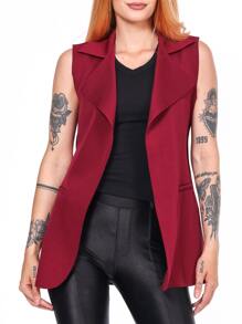 Women Blazers - Burgundy - View 1