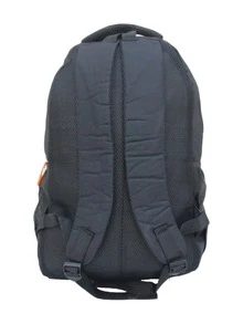 Mochila escolar con compartimiento para laptop "ModaMax Five-Closure Backpack" - Negro - Ver 6