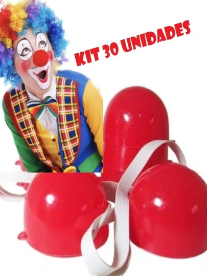 30 unidades Nariz de Palhaço Lembrancinha para Festa Infantil