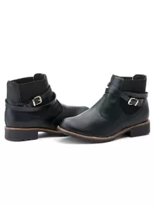 Estilo Shoes Women Fashion Boots - 黑色 - 查看 4