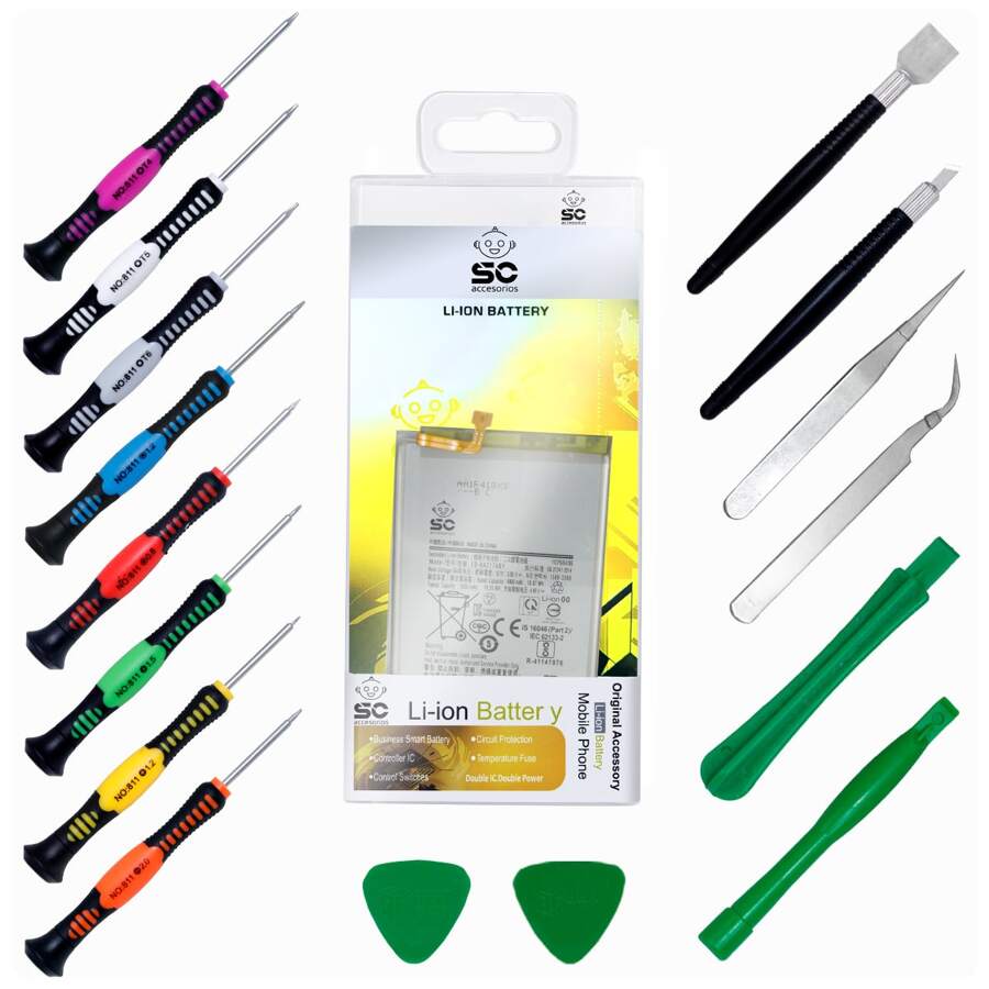 Batería Pila de Repuesto para Galaxy A21S, A12, SM-A217M, SM-A125M 4900mAh Reales | EB-BA217ABY | con Kit de Herramientas, Refacción Reparación - Samsung A21s - Ver 1