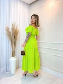 Women Dresses - 薄荷綠 - 查看 3