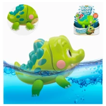 Juguete De Baño De Tiburón, Pez, Cocodrilo Con Movimiento Para Niños Pequeños Bebés Tina Bañera - Verde - Ver 1