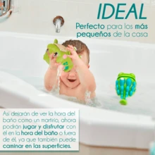 Juguete De Baño De Tiburón, Pez, Cocodrilo Con Movimiento Para Niños Pequeños Bebés Tina Bañera - Verde - Ver 5