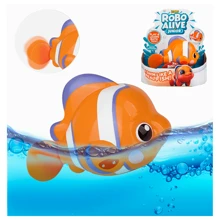 Shark, Fish, Crocodile Bath Toy With Movement For Toddlers Babies Tub Bathtub - 橘色 - 查看 1