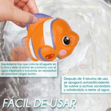 Shark, Fish, Crocodile Bath Toy With Movement For Toddlers Babies Tub Bathtub - 橘色 - 查看 2