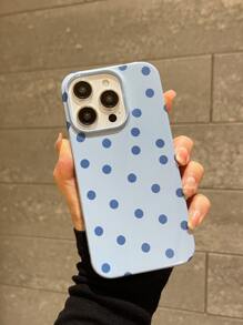 Blue Polka Dot Phone Case Waterproof Shockproof Anti-Fall Scratch Resistant - Multicolor - View 2