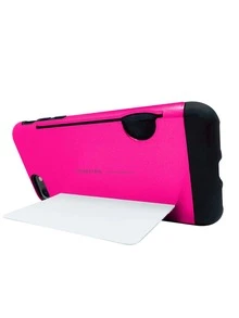 Funda Case Uso Rudo Tarjetero Para Galaxy Core 2 Guardian - Rosa Fucsia - Ver 3