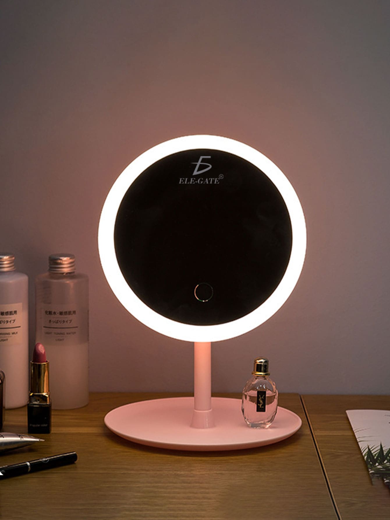 Makeup Mirror With Ring Light 3 Shades Of Light. Laptop - Multicolor - View 1