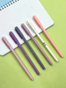 Ballpoint Pens + Fill Set Black Blue Red Ink Bullet 0.5mm Gel Pens School And Office Supplies Stationery - Multicolor - View 5