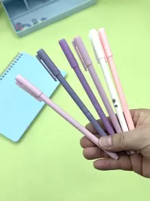 Ballpoint Pens + Fill Set Black Blue Red Ink Bullet 0.5mm Gel Pens School And Office Supplies Stationery - Multicolor - View 3