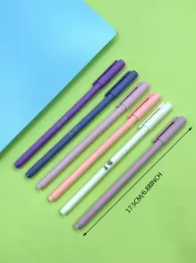 Ballpoint Pens + Fill Set Black Blue Red Ink Bullet 0.5mm Gel Pens School And Office Supplies Stationery - Multicolor - View 4