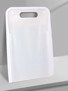 Carpeta Expandible Adorable Blanca Con Patrón De Conejo Lindo [color Sólido] - Blanco - Ver 1
