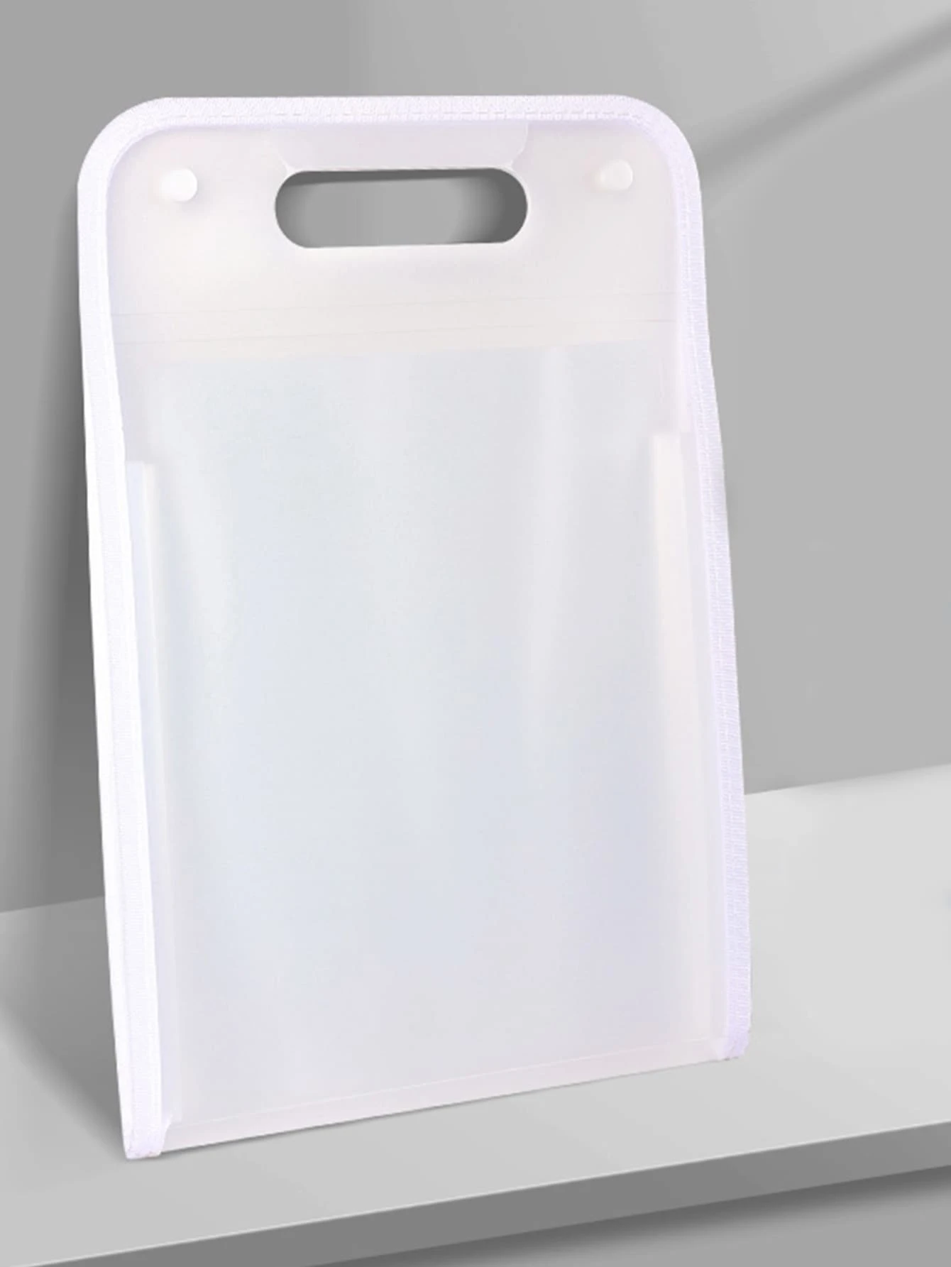 Carpeta Expandible Adorable Blanca Con Patrón De Conejo Lindo [color Sólido] - Blanco - Ver 1