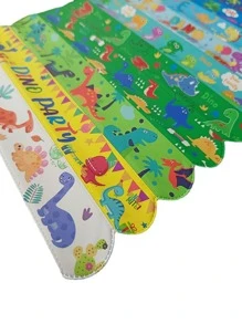 12 件恐龙印花 PVC 拍手环玩具，卡通拍手腕带活动派对礼品 - 彩色 - 查看 2