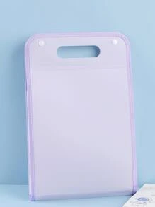 1入a4垂直裝訂文件袋,附有13個口袋,可用於檔案、學生論文、辦公和學校用品,morandi紫色儲物袋、沙灘袋、沙灘必需品、沙灘毛巾收納袋、沙灘配件、沙灘用品、假日袋、夏季假期必備品 - 紫色 - 查看 2