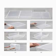 Caja de almacenamiento de zapatos a prueba de polvo - Negro - Ver 6