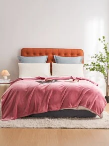 1 Miếng Tối giản Màu thuần Sang trọng Chăn , Thanh lịch Đơn giản Thân thiện Và Ấm áp Ga trải giường , Thích hợp Đối với Phòng ngủ , Khách mời Phòng Và Sofa - Màu hồng gỉ - Xem 3