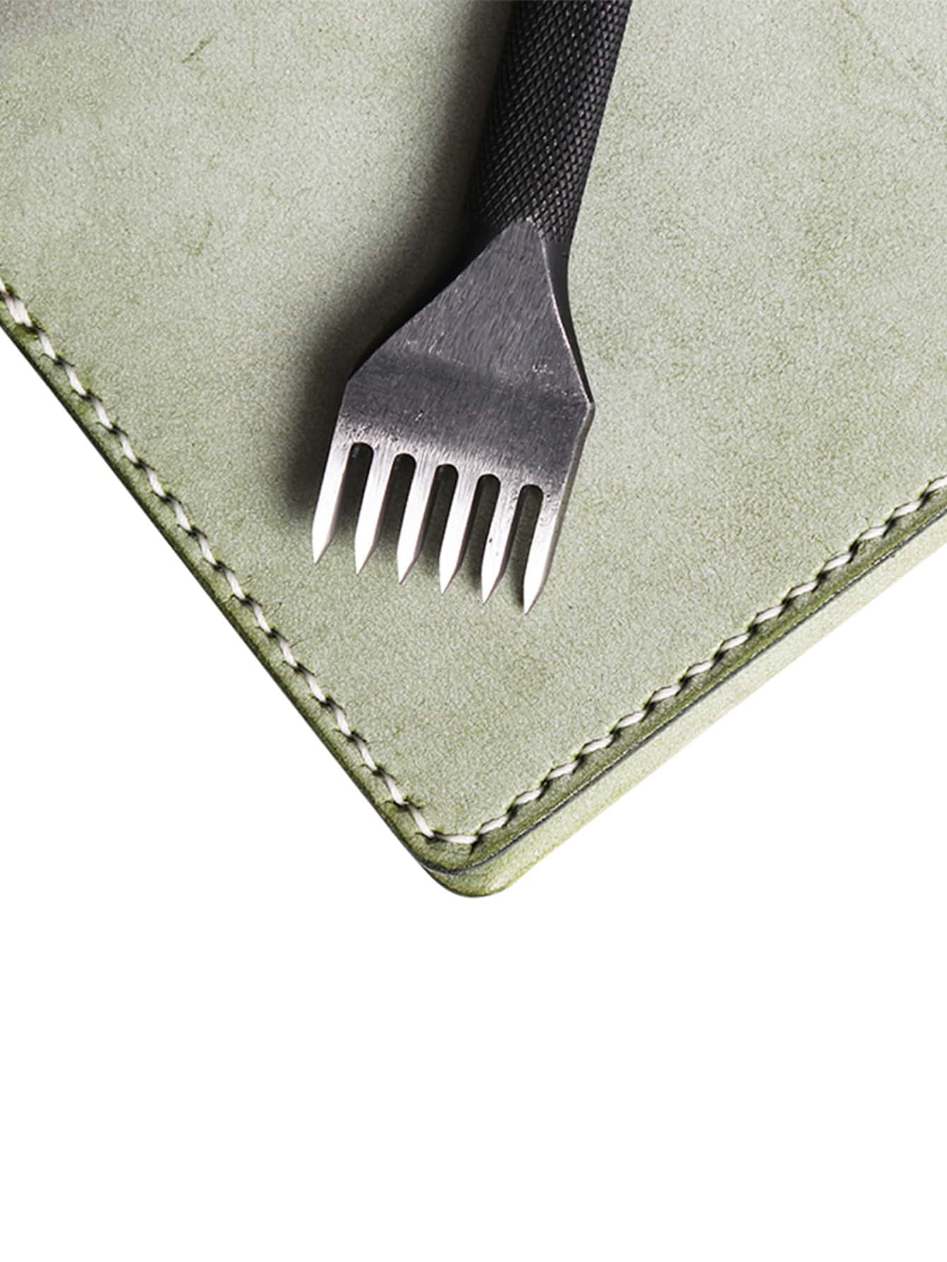 WUTA Leather Craft Hole Punch leather craft Tools Point Black Pricking Iron Leather Chisel Stitching Tools 3/4mm - 4mm - View 1