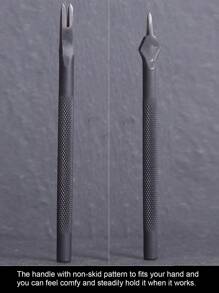 WUTA Leather Craft Hole Punch leather craft Tools Point Black Pricking Iron Leather Chisel Stitching Tools 3/4mm - 4mm - View 6