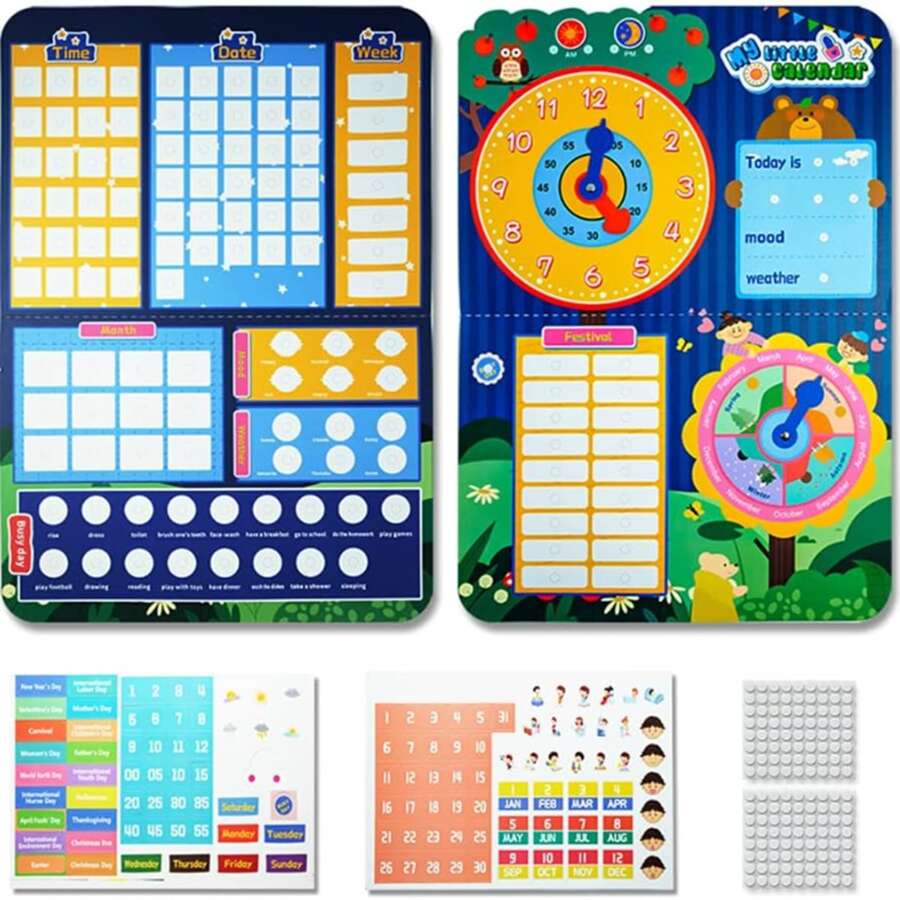 Early learning calendar for kids activities daily calendar for