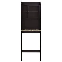 Toilet Cabinet for Bathroom Storage, Toilet Space Saver Organization Wood Storage Cabinet for Home, Bathroom - Cà phê nâu - Xem 3