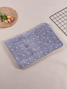 Gray Star Printed Thickened Pet Mat For Cats And Dogs, Multifunctional Pet Bedding - Brown - View 3