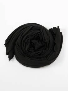 1入組舒適柔軟純色髮巾，適用於休閒穿着