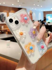 1 chiếc ốp lưng điện thoại bằng nhựa cao cấp họa tiết hoa 5 màu, tương thích với iPhone 17/17 Air/17 Pro/17 Pro Max/13 Pro Max/14 Pro Max/15 Pro Max/16 Pro Max/15 Pro/16 Pro/14 Pro/13 Pro/12/13/14/11/16e/13 Mini/12 Mini, ốp bảo vệ chống rơi vỡ trong suốt nhiều màu sắc họa tiết hoa. - Nhiều màu - Xem 4