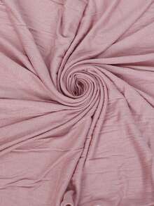 1 Chiếc Khăn Trùm Đầu Màu Trơn Thoải Mái Mềm Mại Thoải Mái Để Quấn - Hồng - Xem 3